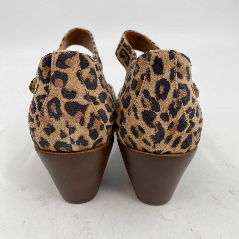 Easy Spirit Brown Tan Leopard Print Ankle Strap Heels | Women’s 9.5 - Picture 7 of 9